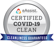 eAssist certified covid-19 clean badge